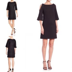 Trina Turk Crawford Black Cold Shoulder Dress 8
